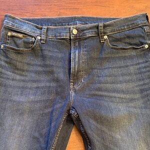 Calvin Klein Indigo 36x30 Straight Leg Denim Jeans-Mens